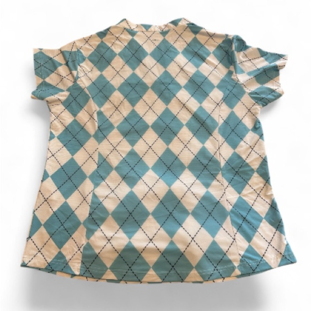 Obla Women's Golf Polo Shirt V-Neck Short Sleeve Collarless Quick Dry